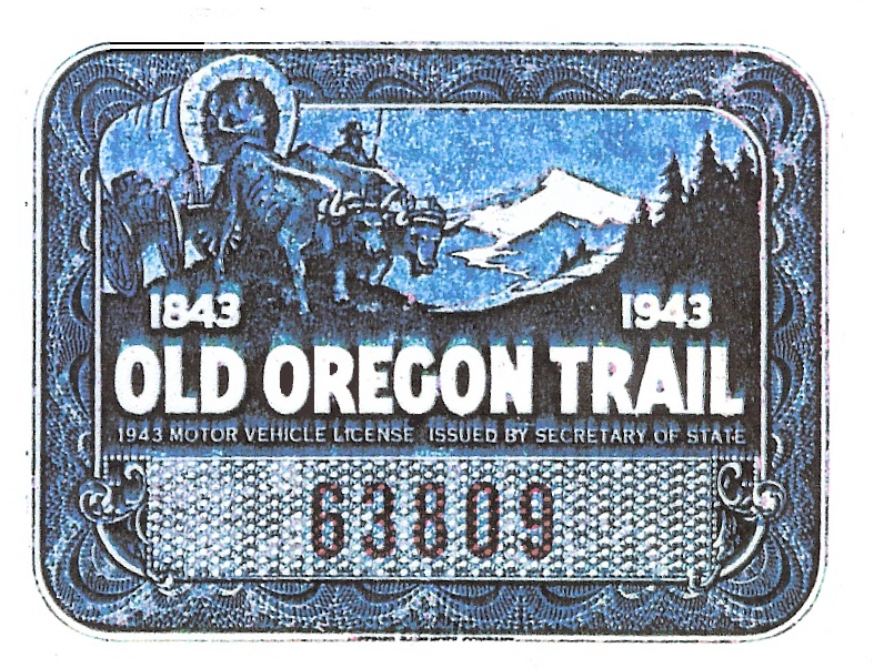 1943 Oregon Registration Sticker